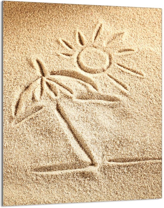 Glasschneidebrett 40x52 Strand