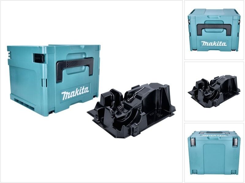 Makita - Makpac 4 Systemkoffer 395 x 295 x 315 mm + passende Einlage für dga 511 / 513 / 514 / 515 / 517 / 519 und dhr 2...