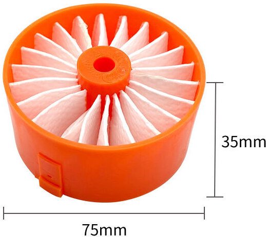 4er-Pack Filter für Black Decker BSV2020 BSV2020G BSV2020P Powerseries Akku-Staubsaugerzubehör - Csparkv