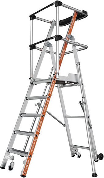 Stehleiter 5 Stufen - Maximale Arbeitshöhe 3,17m - 2274115