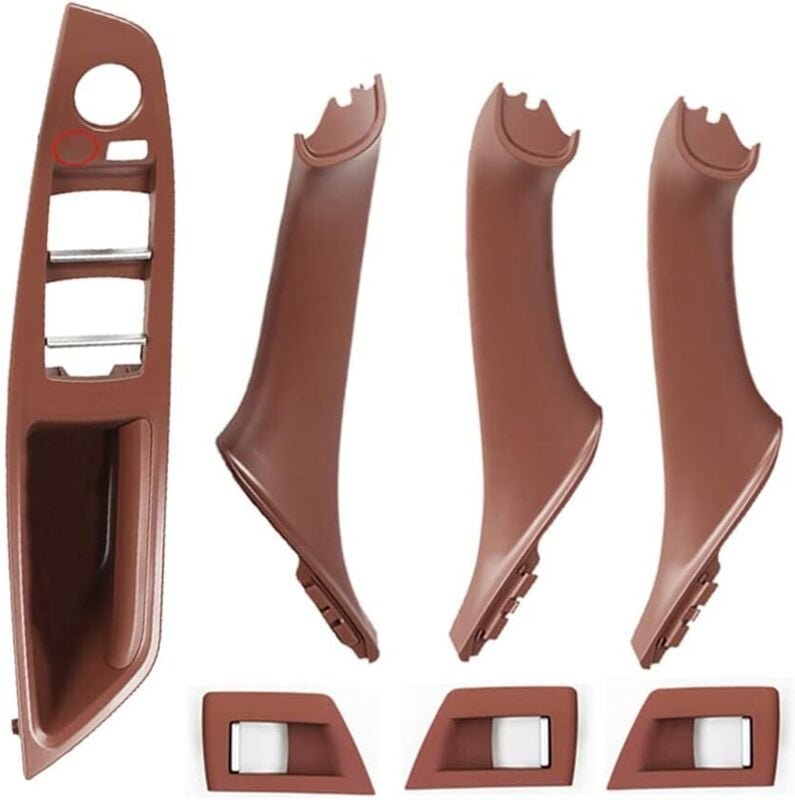 7-teilige Türgriffsatz Innentürgriffe Linkslenker (LHD) für BMW 5er F10 F11 520d - Innenraum Türgriff Set Kompatibel mit...