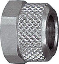 Berwurfmutter, M16x1,0, für Schlauch 12/10 mm, sw 19, ms vern. - Riegler
