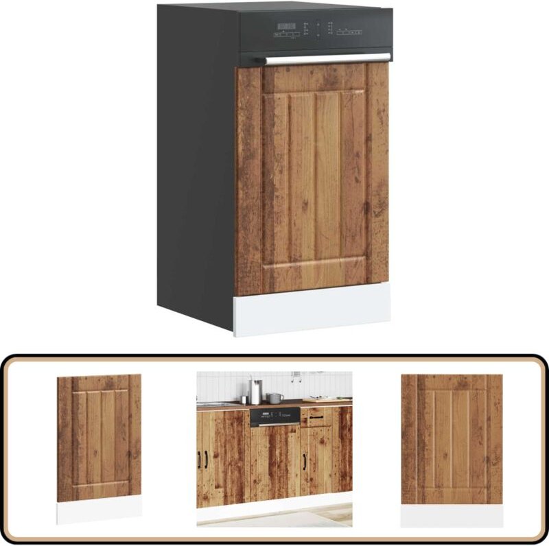 Geschirrspülerblende Lucca Altholz-Optik Holzwerkstoff - Vidaxl