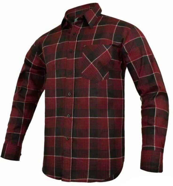 LEON rotes Flanell-Arbeitshemd - L 182/42