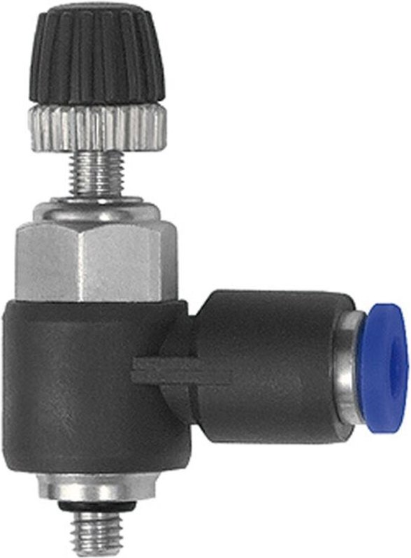 Riegler Drosselrückschlagven. »Blaue Serie« mini, Abluftdros., M3a. Ø3mm