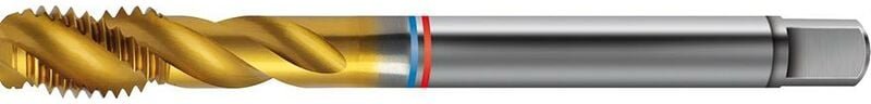 Thumbnail - Format - Maschinengewindebohrer tandem DIN374 hss-pm TiN Form c 6H M10x1P