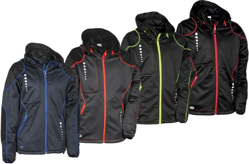 Jacuzia Arbeitsjacke - l - Schwarz / Rot - Cofra