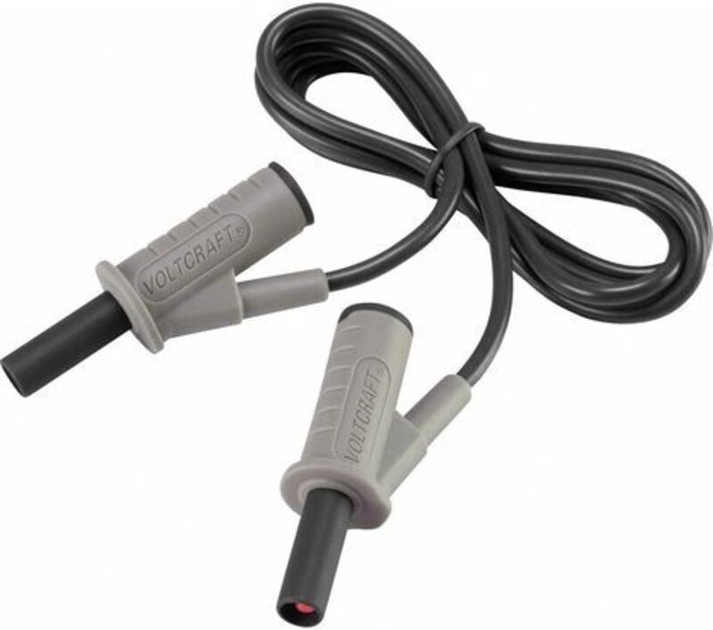 MSB-501 Sicherheits-Messleitung Lamellenstecker 4 mm Lamellenstecker 4 mm 1.00 m Schwarz 1 - Voltcraft