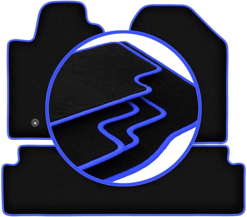 CARLUX-BLUE Autofußmatten für: Toyota Corolla Verso II Minivan (2004-2009)