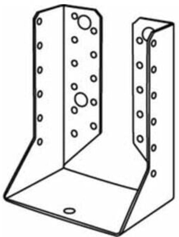 FP - art 81501 Balkenschuh Stahl Typ b 80 x 120 sendzimirverzinkt fs 25 Stk