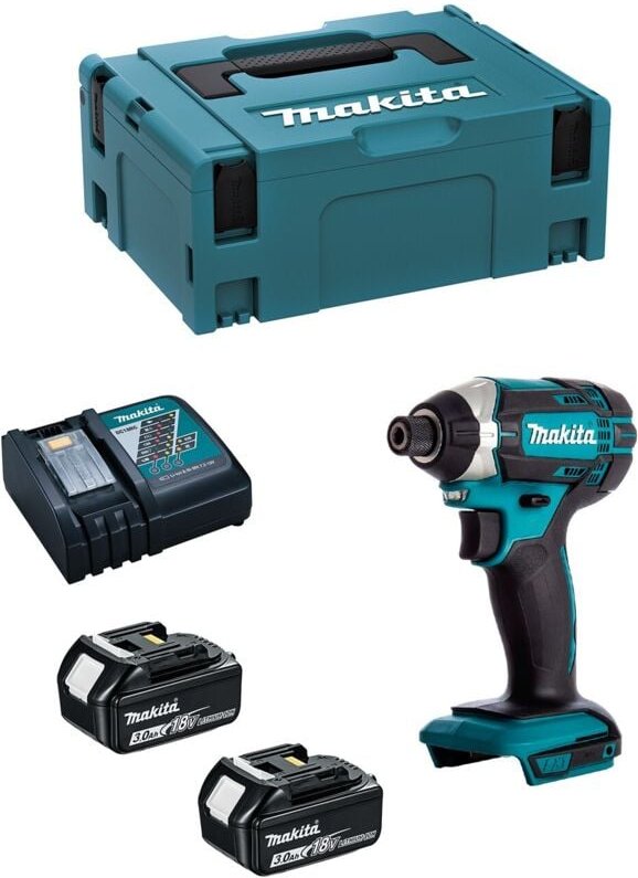 Schlagschrauber MAKITA DTD152RFJ (2 x 3,0 Ah + DC18RC + MAKPAC 2)