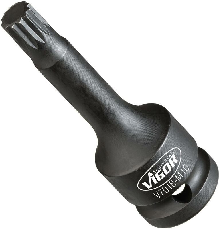 Thumbnail - Innenvielzahn Schlagschrauber Schraubendreher-Einsatz (xzn) ∙ V7018-M10 ∙ 1/2 Zoll (12,5 mm) Vierkant hohl ∙ Innen Vielz...