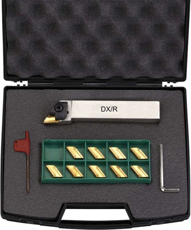 Thumbnail - Drehsthal 25 x 25 mm mit wendeplatten Fervi KITCKJ25