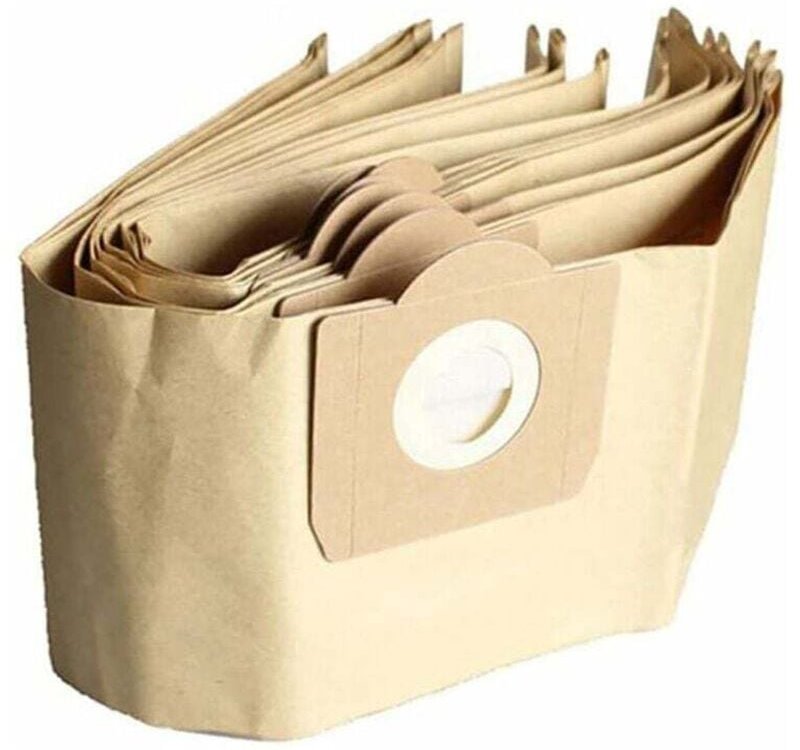 Kärcher WD3 Staubsaugerbeutel, 5er-Pack gerade Staubsaugerbeutel für Kärcher WD3, WD 3 Premium, WD3200, WD3500P, A2204, ...