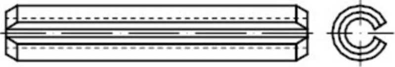 Thumbnail - Iso 8752 Spannstift (Spannhülse), schwere Ausführung, fst 30x65 hp 10 Stk