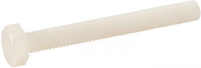 Vis mit hexagonalem Kopf – Vollgewinde – Nylon 6.6 10x50 mm – Packung mit 100 Stück