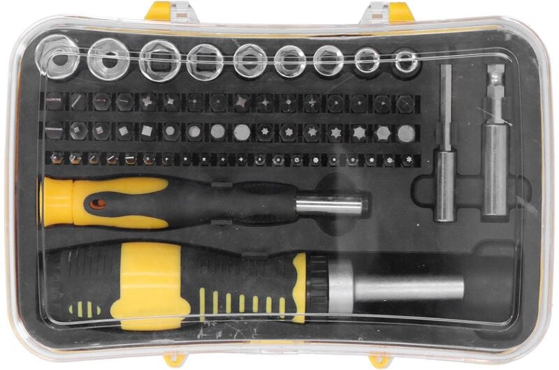 Ej.life - Schraubendreher-Set, 65-teiliges Schraubendreher-Set, SK-1156 Chrom-Vanadium-Stahl, Ratschen-Elektronik-Repara...