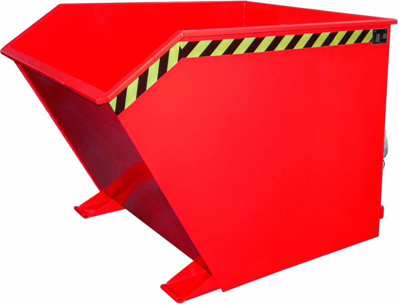 Bauer Kippbehälter GU 1500, lackiert, Feuerrot