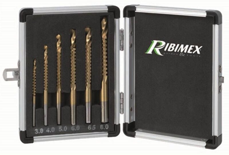Ribitech - Multifunktionale HSS-Stahlbohrer 6 Stück