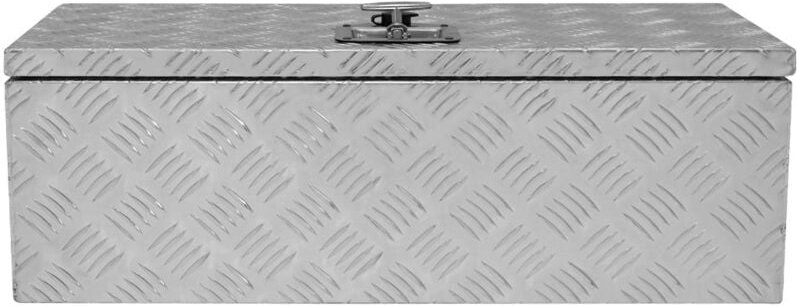 Aluminium-Werkzeugkasten 60L Abschließbarer Koffer + 2 Schlüsseln 745 x 250 x 320mm Truckbox Kiste Metallbox Riffelblech...