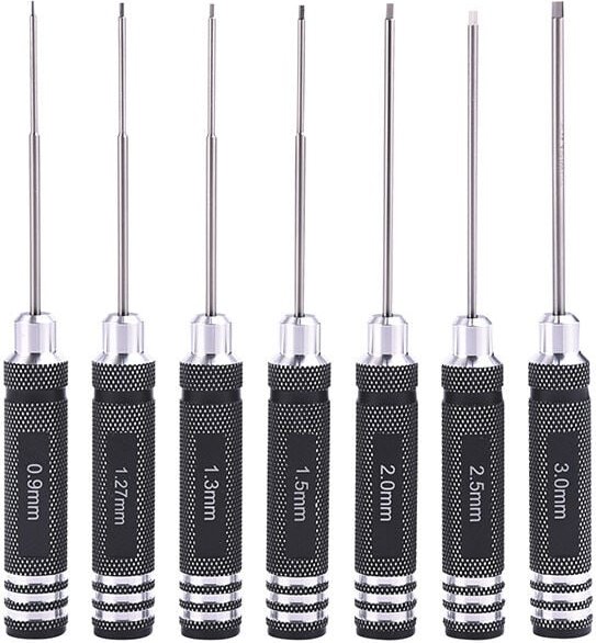 7-teiliges magnetisches Ratschen-Schraubendreher-Set – Präzisionstechnik – weit verbreitet im RC-Hobby und bei Werkbanka...