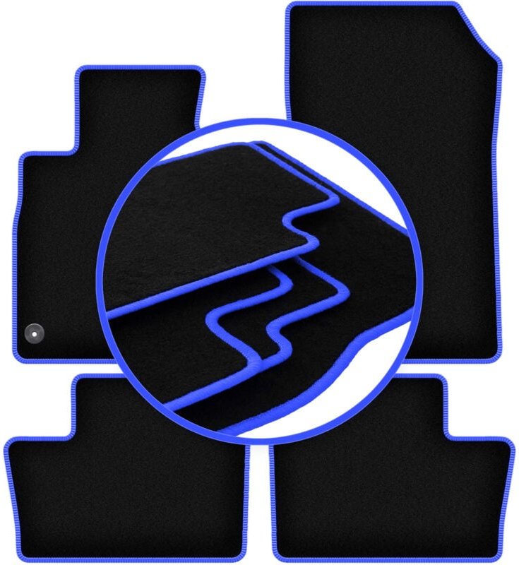 CARLUX-BLUE Autofußmatten für: Nissan Juke II F16 Crossover (2019-)