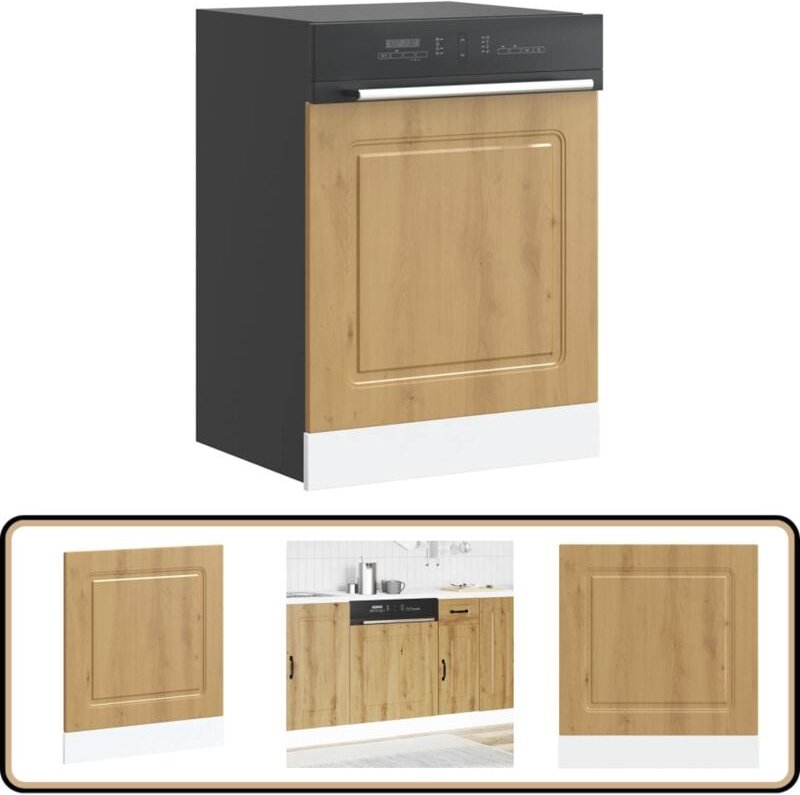 Geschirrspülerblende Kalmar Artisan-Eiche 60x1,5x67 cm - Vidaxl