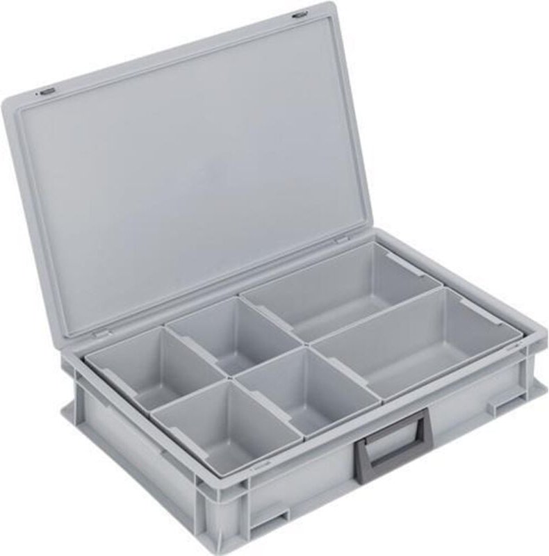 Thumbnail - Kunststoffkoffer L600xB400xH133 mm pp 1 Griff - BL-139224110118-3 - Lockweiler