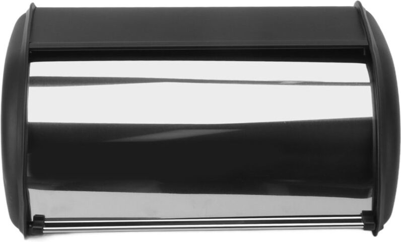 Eisenbrotbehälter langlebiger Lagerbehälter Spiegel poliertes Gehäuse für Home Shop Office Schwarz - Eosnow