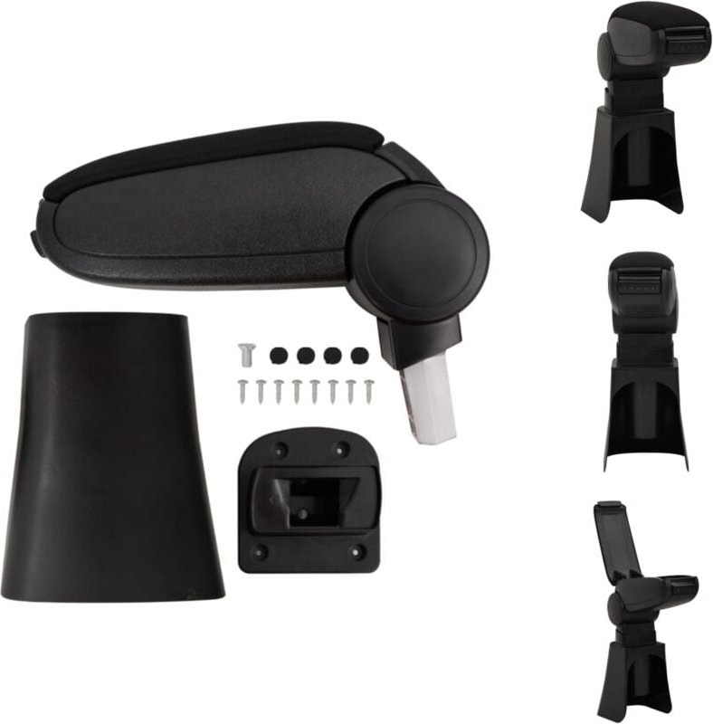 Vidaxl - Kfz-Sitze - Living Auto-Armlehne Schwarz 16x36x(41-57) cm abs - Schwarz