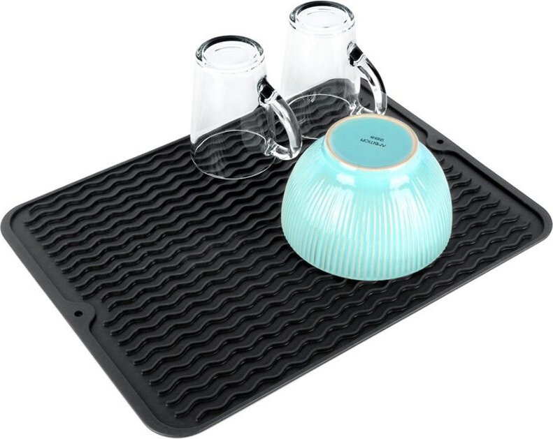 Abtropfmatte für Geschirr, Küchenregal, Abtropffläche, Töpfe, Tassen