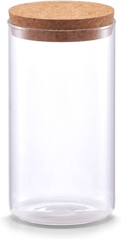Glasgefäß mit Korkdeckel, 1100 ml