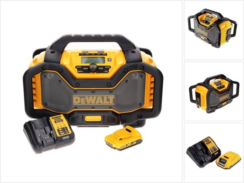 DeWalt DCR 027 D1 Akku Radio DAB+ 10,8-18,0 V + 1x Akku 2,0 Ah + Ladegerät