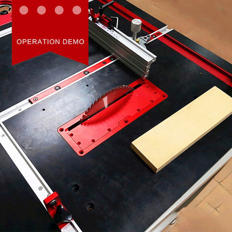 Elektrische Tischkreissägenabdeckung mit Aluminiumlegierungsplatte und Klappboden, eingebaute spezielle Plattenstütze ei...