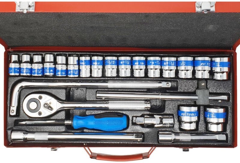 Trade Shop - set 25 key people mit socket socket 1/2' accessorien -