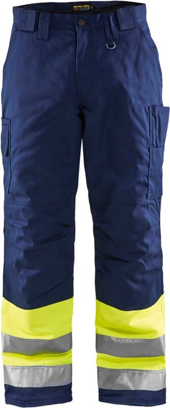 Hochsichtbare Winter-Arbeitshose 1862 - Neon Gelb / Marine M - FR(44) - SE(C50) - Normen