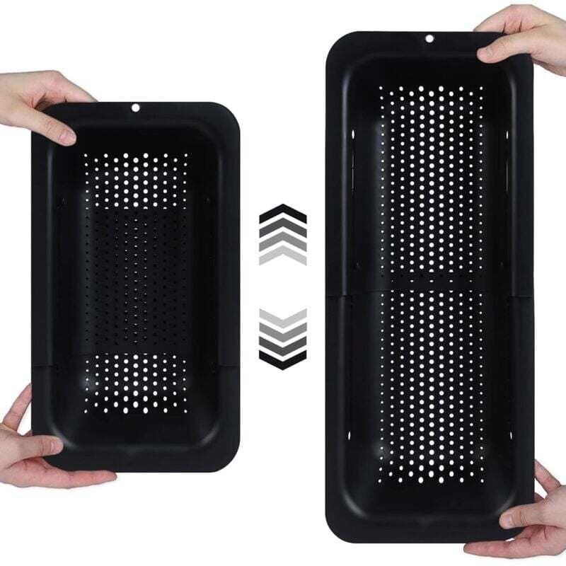 Ber-der-Spüle-Sieb – Zum Waschen von Gemüse und Obst, Abtropfen von gekochten Nudeln und trockenem Geschirr – Erweiterba...