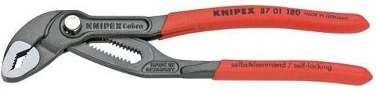 Knipex - Wasserpumpenzange Cobra 8701180SB Kunststoff überz., atramentiert, 180 mm