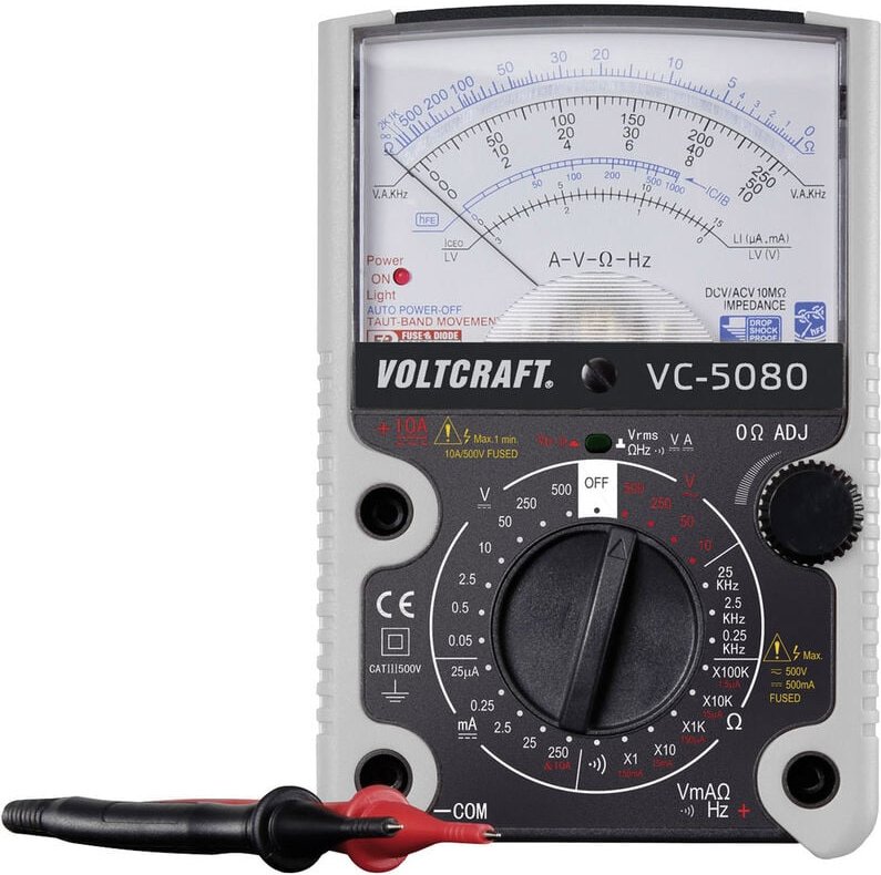 Thumbnail - Voltcraft - VC-5080 Hand-Multimeter analog cat iii 500 v