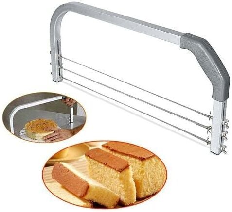 Tortensäge, 3 verstellbare Sägeblätter, die Lösung für Schnittanfänger, die aber auch Konditoren begeistern wird.