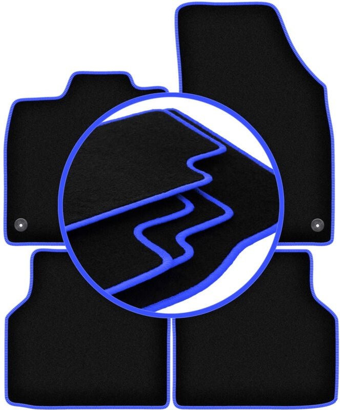 CARLUX-BLUE Autofußmatten für: Volkswagen ID.4 Crossover (2020-)