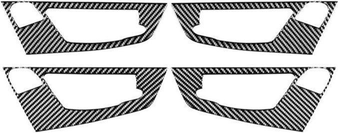 Tlily - Für bmw- X3 E83 2006-2010 Weiche Carbonfaser-Innengriffverkleidung Dekorative Abdeckung Verkleidung Aufkleber Zu...