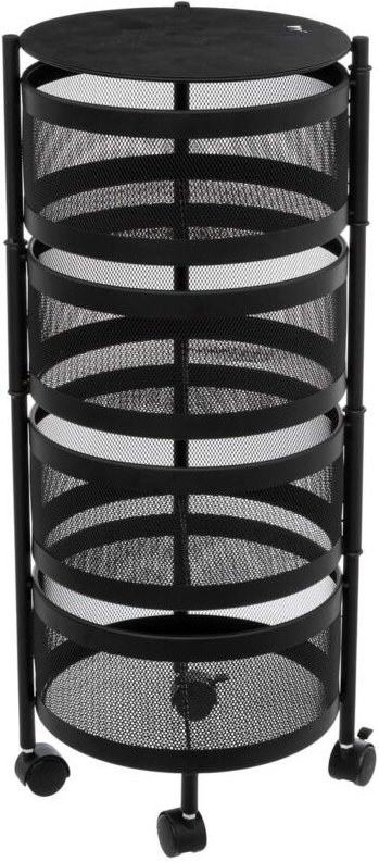 5five Simply Smart - 3-stöckiger rollwagen mayaj schwarz - 5five