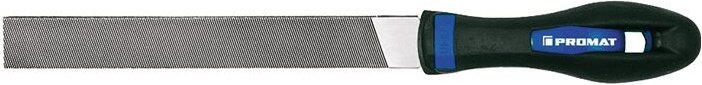 Promat - Werkstattfeile din 7261 Länge 250 mm Querschnitt 25 x 6 mm Hieb 1 Flachstumpf 2K-Ergo