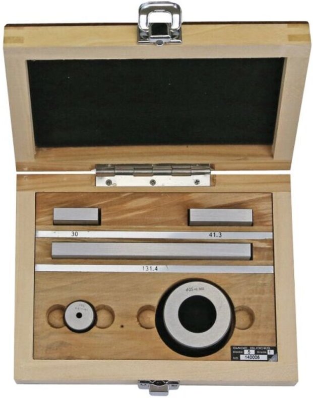 MIB - Prüfsatz für Messschieber din en iso 3650/1 Stahl 5-teilig