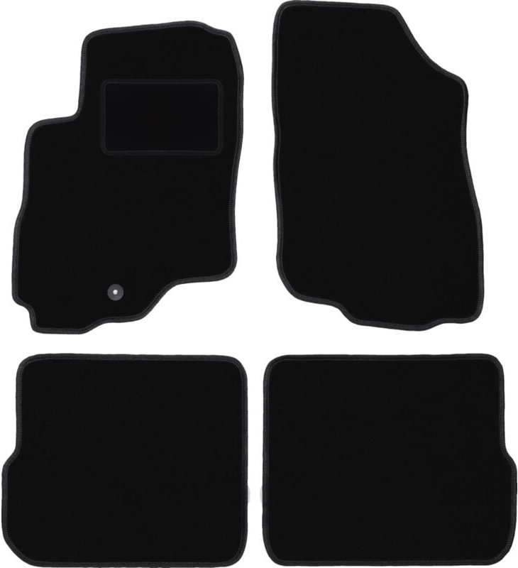 Schwarze Veloursmatten für: Mitsubishi Outlander I SUV (2001-2006)