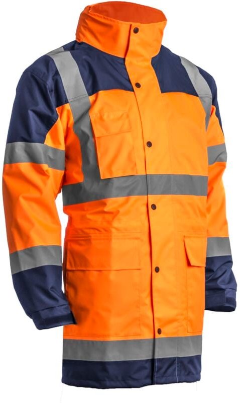 Hochsichtbarer Arbeitsparka HYDRA - Neonorange 2XL - 56/58