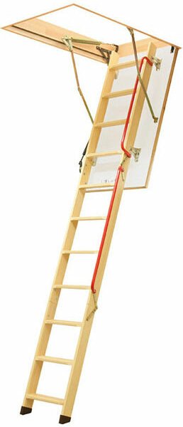 Matisère - Dachbodentreppe aus Holz - Deckenhöhe 2.80m -Trichter 70 x 140cm - LWL70140-2