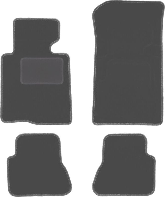 Graphit-Fußmatten für: BMW 3 E46 Cabrio (2000-2007)