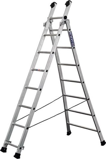 Mehrzweckleiter 8+9 Sprossen, Max. Länge 4.45m - 630209